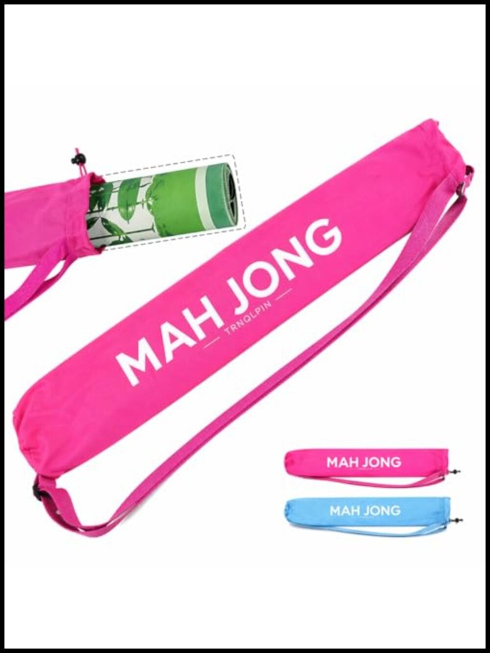 Portable Mahjong Mat Storage Bag with Adjustable Shoulder Strap, Lightweight